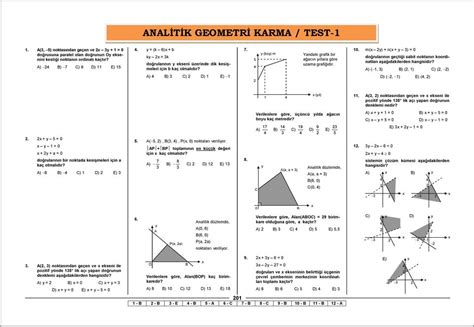 analitik geometri konu özeti pdf